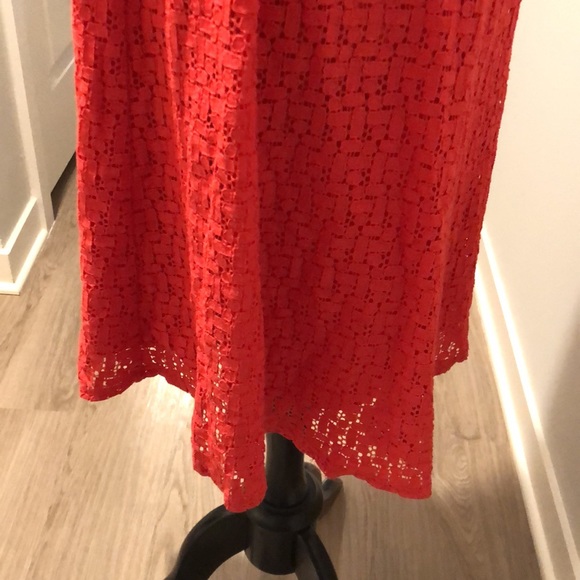 Connected Apparel V-Neck Sleeveless Eyelet Dress  Size 8 - Picture 5 of 15
